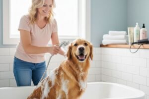 Bath Time Made Easy - how to bathe a dog - dog bath tips easy