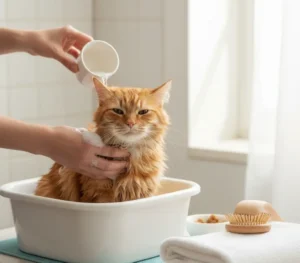 Bathing A Cat. When, Why And How Without Frustration