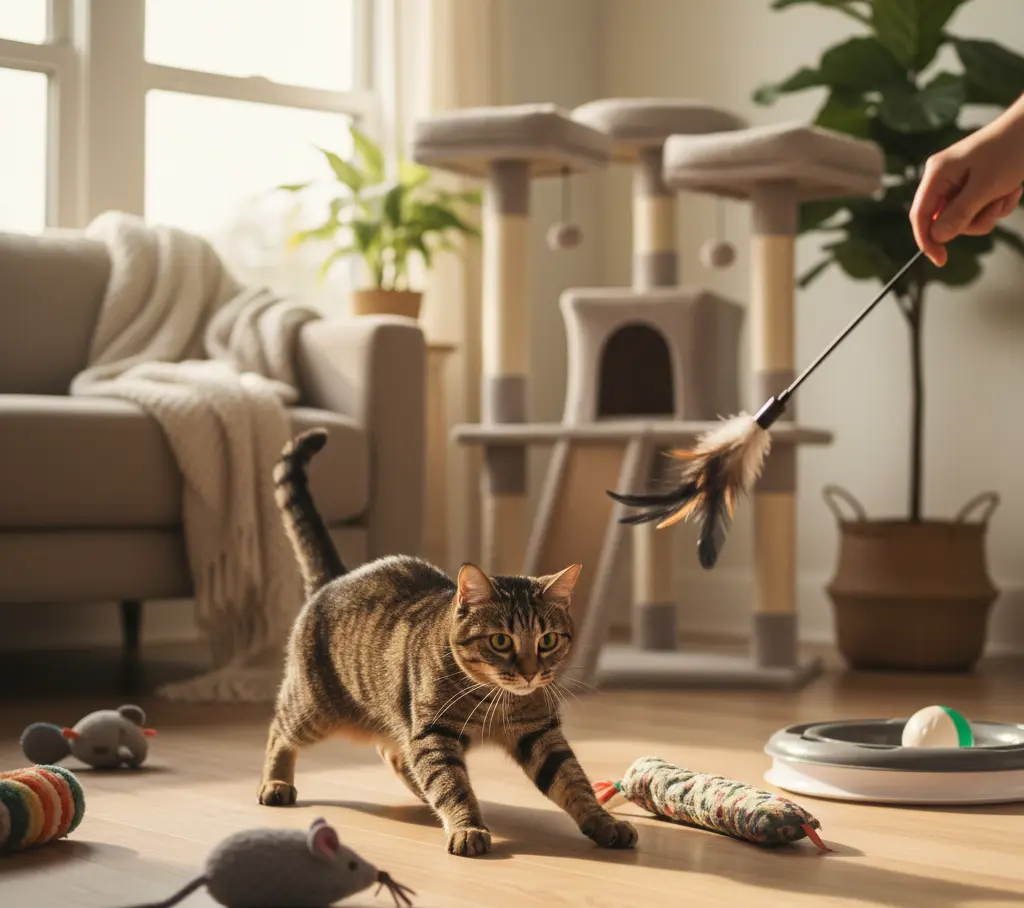 Best Toy Types for Indoor Cats. Hunters at Heart