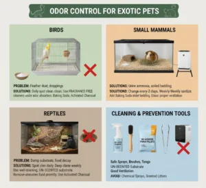 Odour Control in Exotic Pet Spaces: Safe Solutions
