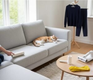 how to remove cat hair from furniture